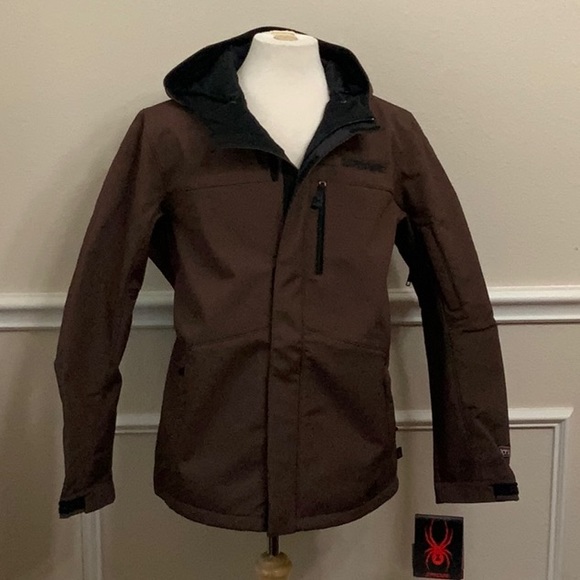 Spyder ADVERSE SOFT SHELL JACKET - Brown - Picture 3 of 16